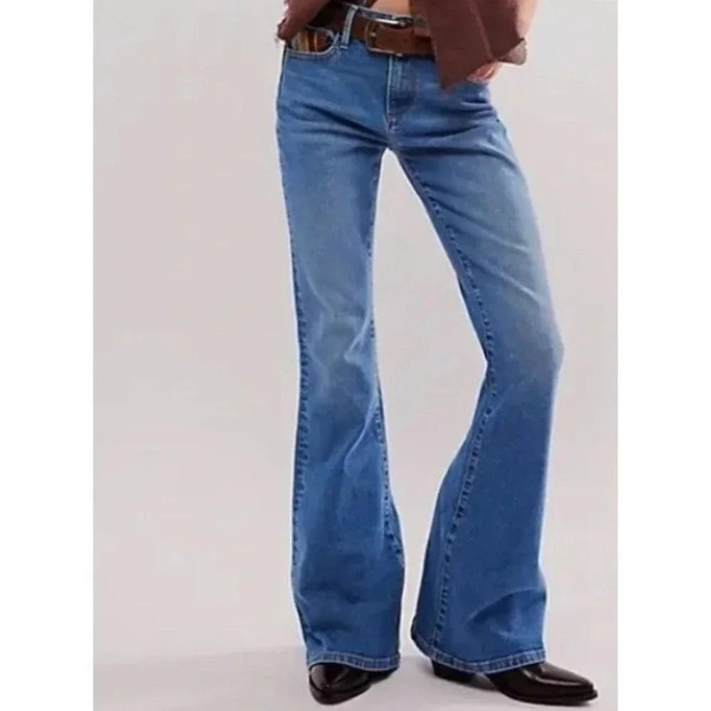 Driftwood Farrah x Sundaze High-Rise Flare Jeans‎ 29 Embroidered Sunrise Back - Picture 3 of 5